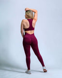 Top seamless Sofia deportivo color vinotinto