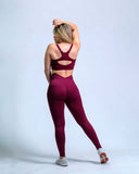Top seamless Sienna deportivo color vinotinto