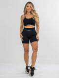 Biker seamless deportivo color negro control abdomen