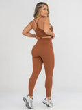 Top seamless brenda deportivo color café