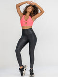 Legging control abdomen color negro brillante