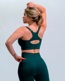 Top seamless Sienna deportivo color verde esmeralda
