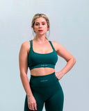 Top seamless Sienna deportivo color verde esmeralda