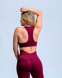 Top seamless Sofia deportivo color vinotinto