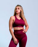 Top seamless Sofia deportivo color vinotinto