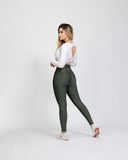 Legging mate deportivo control abdomen color verde militar