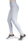 Legging mate deportivo control abdomen color gris plata