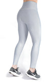 Legging mate deportivo control abdomen color gris plata
