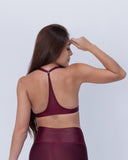 Top brillante Anastasia vinotinto