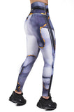 Legging estampado deportivo control abdomen goldens cracks