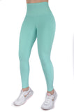 Legging mate deportivo control abdomen color verde menta