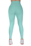 Legging mate deportivo control abdomen color verde menta