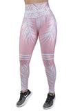 Legging estampado deportivo control abdomen rose beach