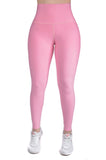 Legging mate jaspe deportivo control abdomen color rosa