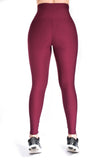 Legging mate deportivo control abdomen color vinotinto