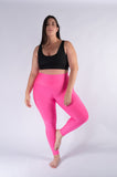 Legging mate deportivo control abdomen color fucsia