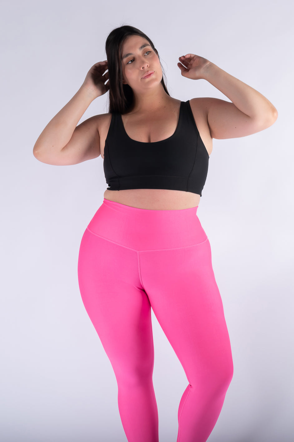 Pack de 4 Piezas Leggings térmicos para Mujer Pantalones Deportivos  atléticos de Yoga Entrenamiento mallones (Cafe, Morado,Fucsia, Rosa Claro)