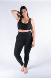 Legging mate deportivo control abdomen color negro