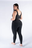 Legging mate deportivo control abdomen color negro