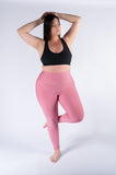 Legging mate deportivo control abdomen color mora