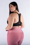 Legging mate deportivo control abdomen color mora