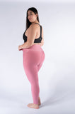 Legging mate deportivo control abdomen color mora