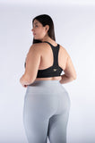 Legging mate deportivo control abdomen color gris plata