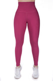 Legging mate deportivo control abdomen color rubí