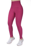 Legging mate deportivo control abdomen color rubí