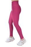Legging mate deportivo control abdomen color rubí