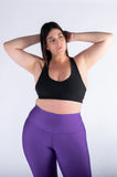 Legging mate deportivo control abdomen color púrpura