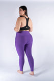 Legging mate deportivo control abdomen color púrpura