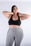 Legging mate deportivo control abdomen color gris ceniza