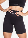 Biker seamless deportivo color negro control abdomen