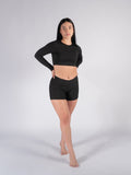 Short fajón bajo mate negro